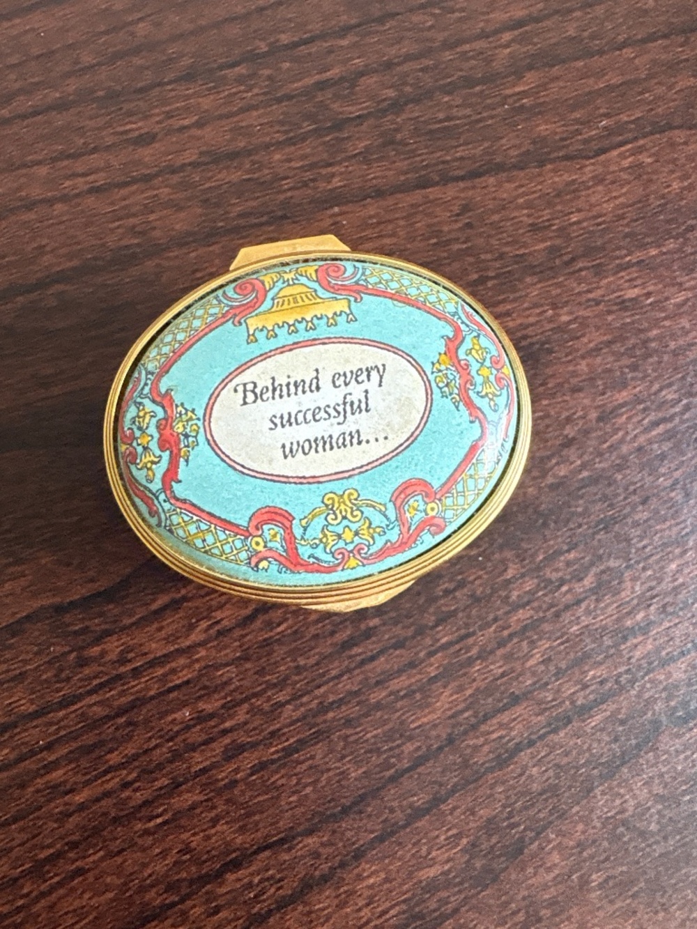 Halcyon Days Enamel trinket-woman
